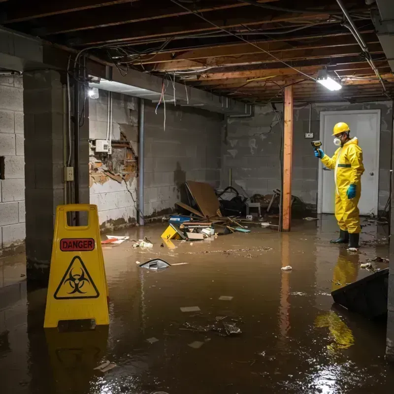 Flooded Basement Electrical Hazard in Greater Grand Crossing, IL Property